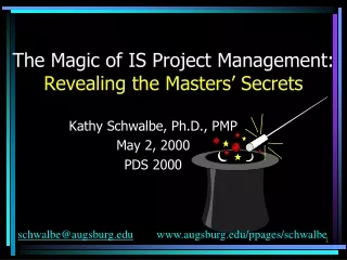 The Magic of IS Project Management: Revealing the Masters’ Secrets