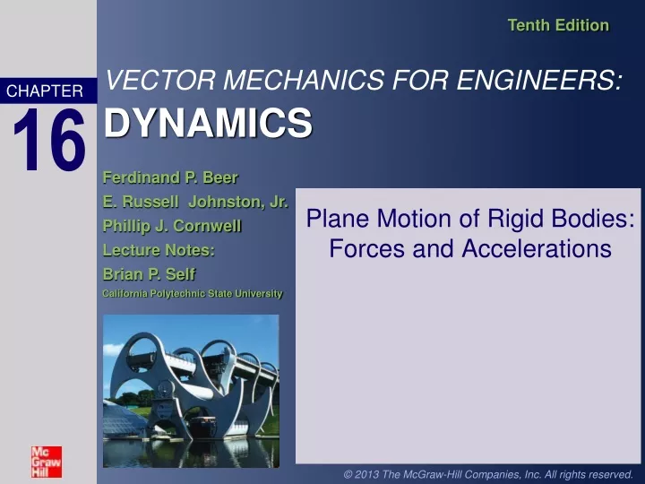 plane motion of rigid bodies forces and accelerations