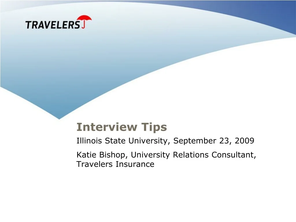 Interview Tips - slide 1