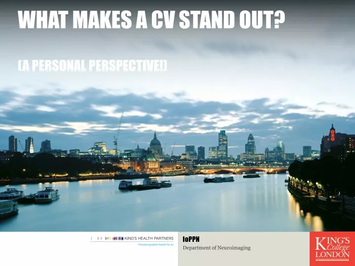 what makes a cv stand out