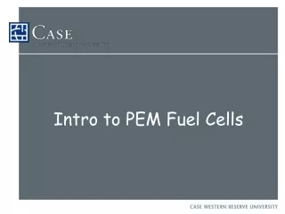 Intro to PEM Fuel Cells