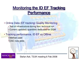 Monitoring the ID EF Tracking Performance