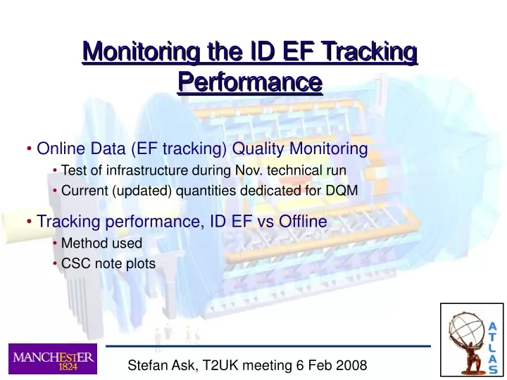 monitoring the id ef tracking performance