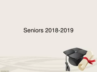 Seniors 2018-2019
