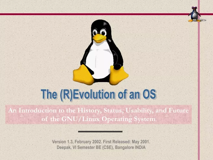 the r evolution of an os