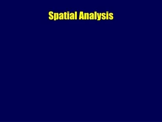 Spatial Analysis