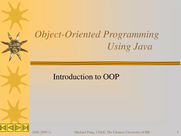 object oriented programming using java