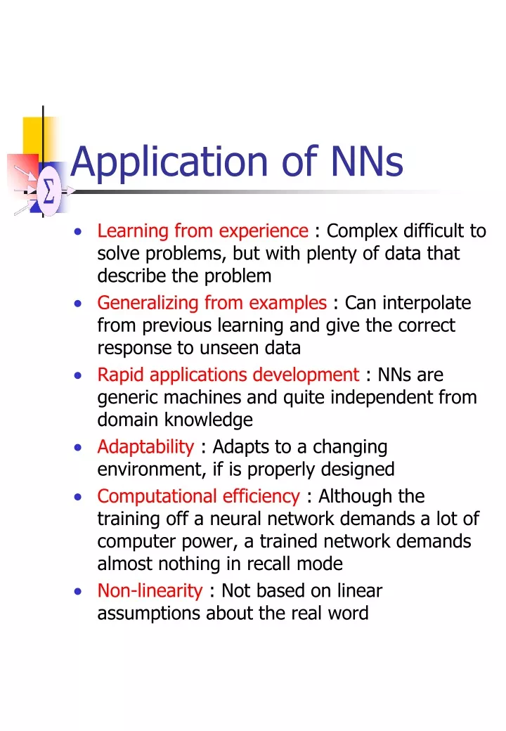 application of nns