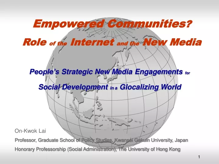 empowered communities role of the internet and the new media