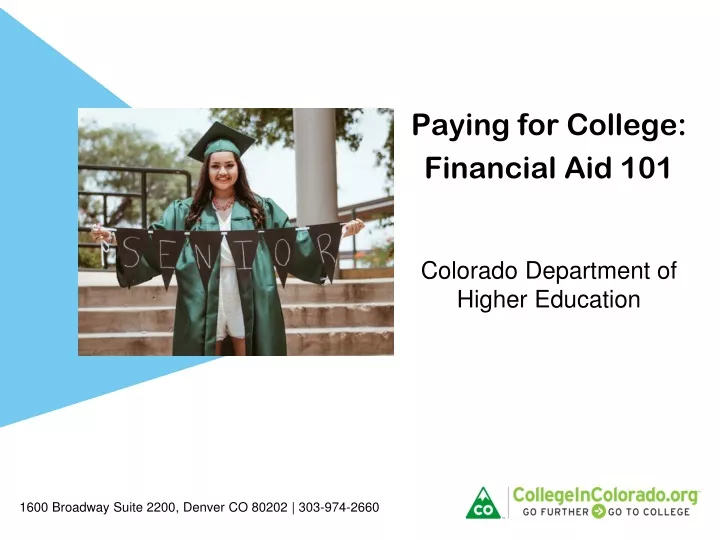 paying for college financial aid 101