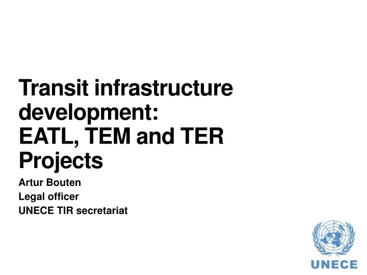 transit infrastructure development eatl tem and ter projects