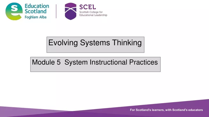 evolving systems thinking