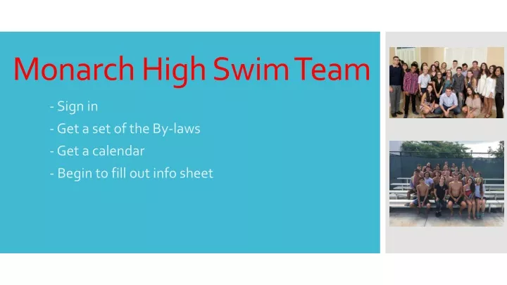 monarch high swim team