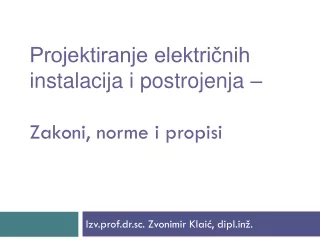 Izv.prof.dr.sc. Zvonimir Klaić, diplž.