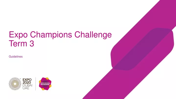 expo champions challenge term 3