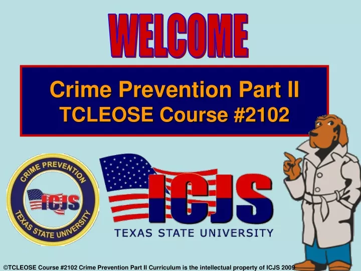 crime prevention part ii tcleose course 2102