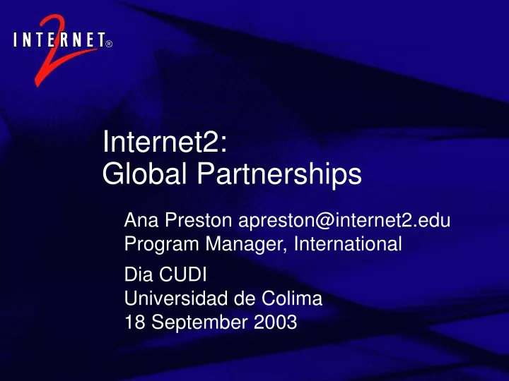 internet2 global partnerships