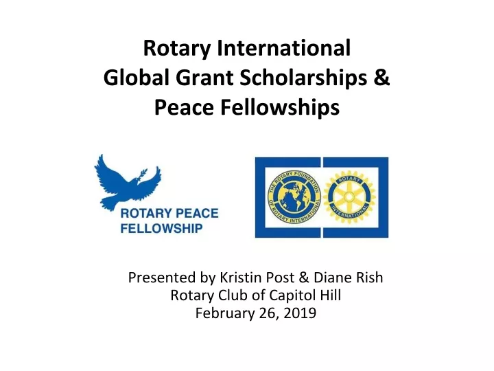 rotary international global grant scholarships peace fellowships