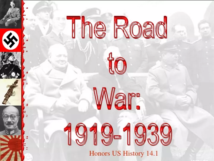 the road to war 1919 1939
