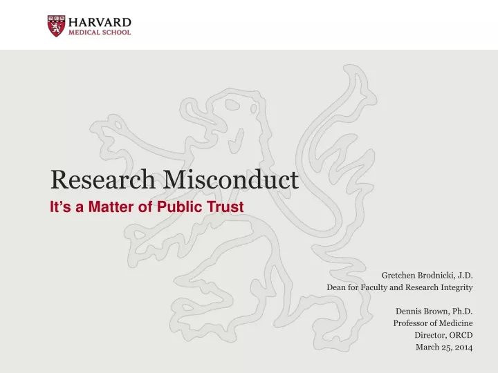 research misconduct