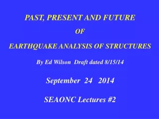 Summary of Lecture Topics Methods for Nonlinear Analysis