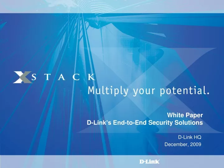 white paper d link s end to end security solutions
