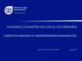 STANDING COMMITTEE ON LOCAL GOVERNMENT