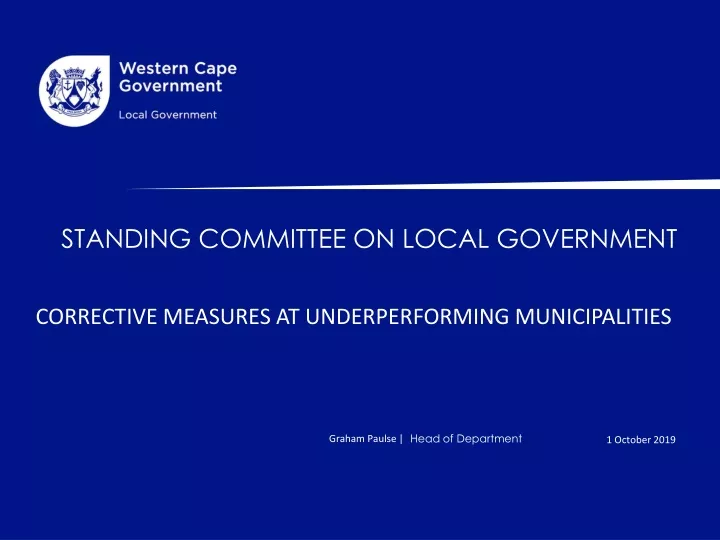 standing committee on local government