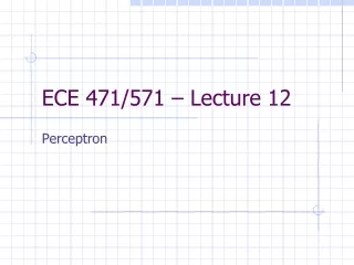 ECE 471/571 – Lecture 12