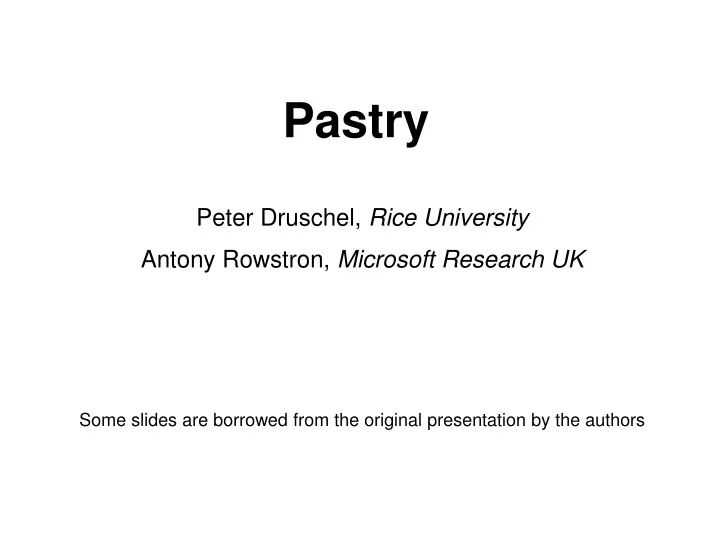 pastry