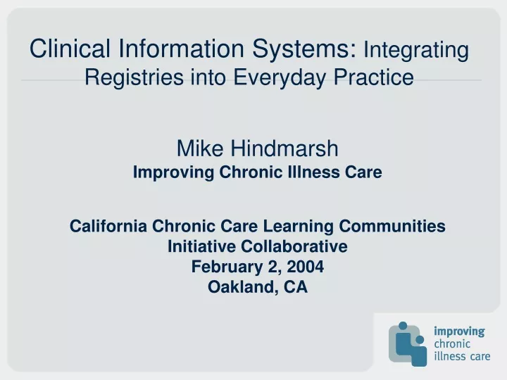 clinical information systems integrating