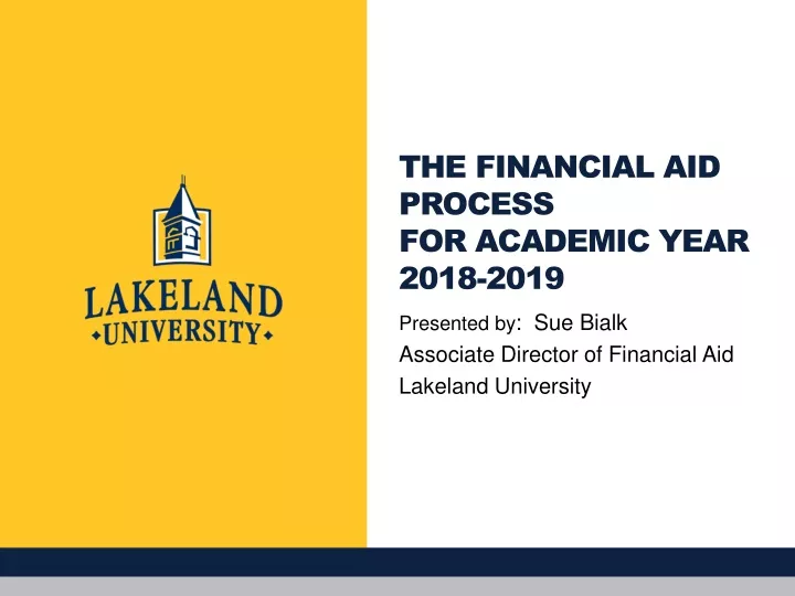 the financial aid process for academic year 2018 2019