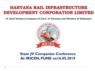 HARYANA RAIL INFRASTRUCTURE DEVELOPMENT CORPORATION LIMITED