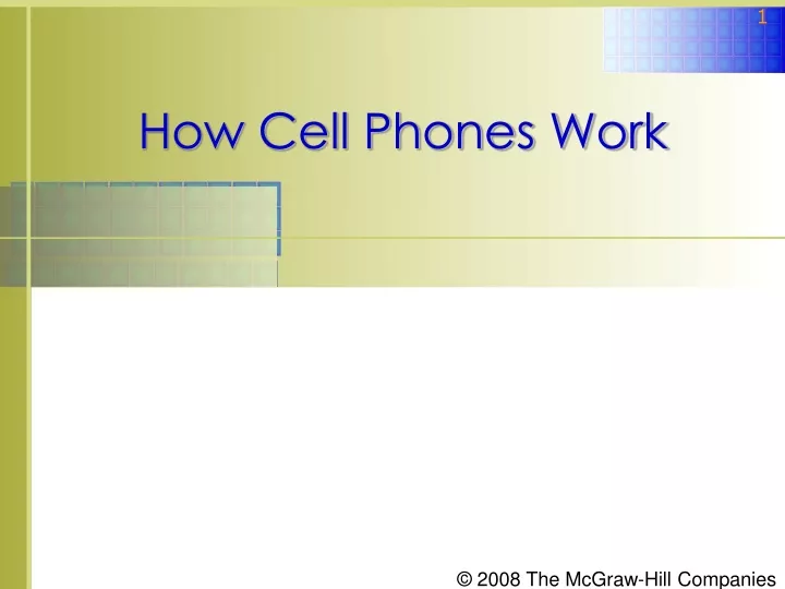 how cell phones work
