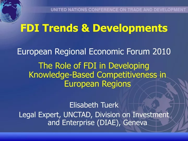 fdi trends developments