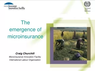 The emergence of microinsurance