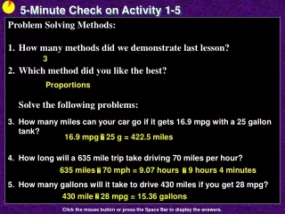 5-Minute Check on Activity 1-5