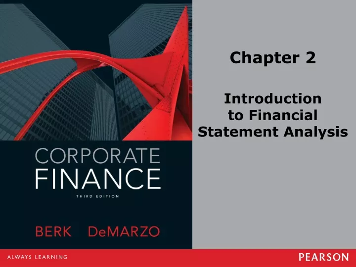 chapter 2 introduction to financial statement analysis