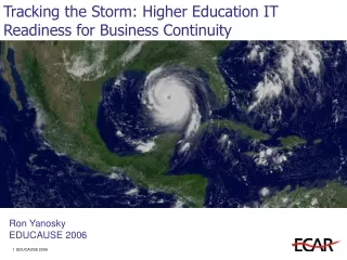Tracking the Storm: Higher Education IT Readiness for Business Continuity
