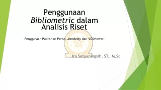 Penggunaan Bibliometric dalam  Analisis Riset