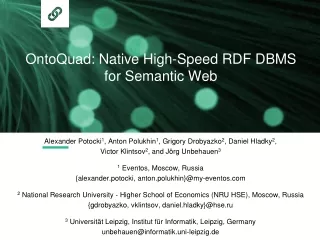 OntoQuad: Native High-Speed RDF DBMS  for Semantic Web