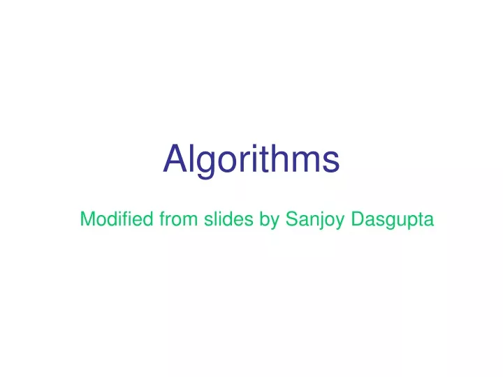 algorithms