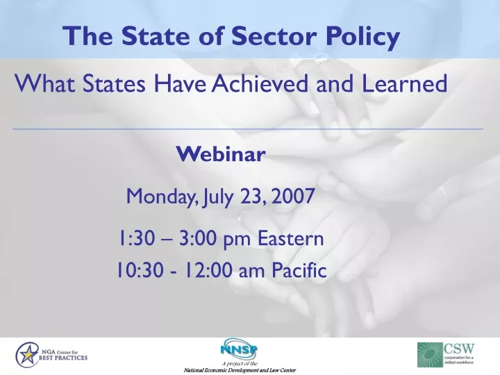 the state of sector policy what states have achieved and learned