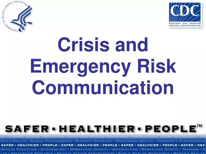 crisis and emergency risk communication