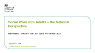 Social Work with Adults – the National Perspective