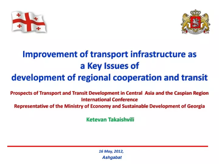 improvement of transport infrastructure
