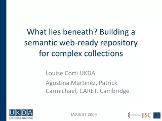 What lies beneath? Building a semantic web-ready repository  for complex collections