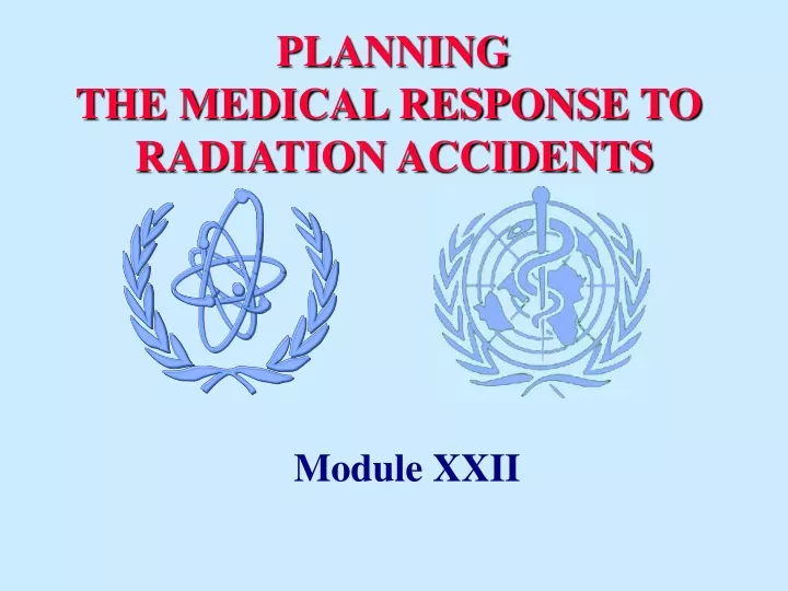 planning the medical response to radiation