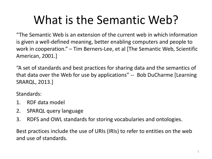 what is the semantic web