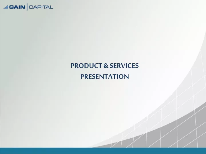 product services presentation